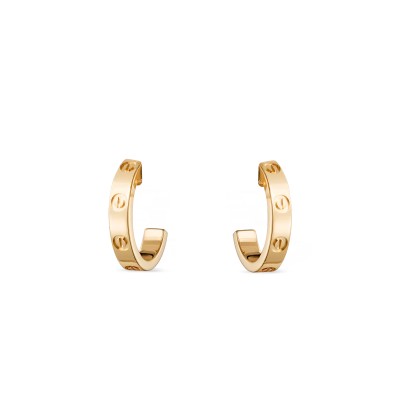 CARTIER LOVE HOOP EARRINGS, SMALL MODEL B8028800